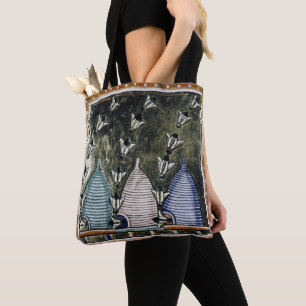Bolso De Tela TOTE de hombro de TINDR'S BEES todo-sobre-Print