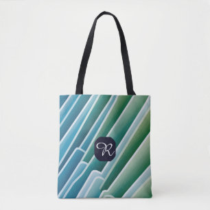 Bolso De Tela Tote de hombro monograma personalizado - Resumen