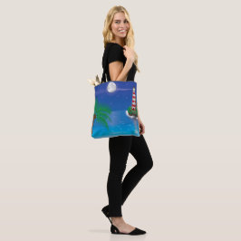 Bolso De Tela Tote de Hombros con temática de faro