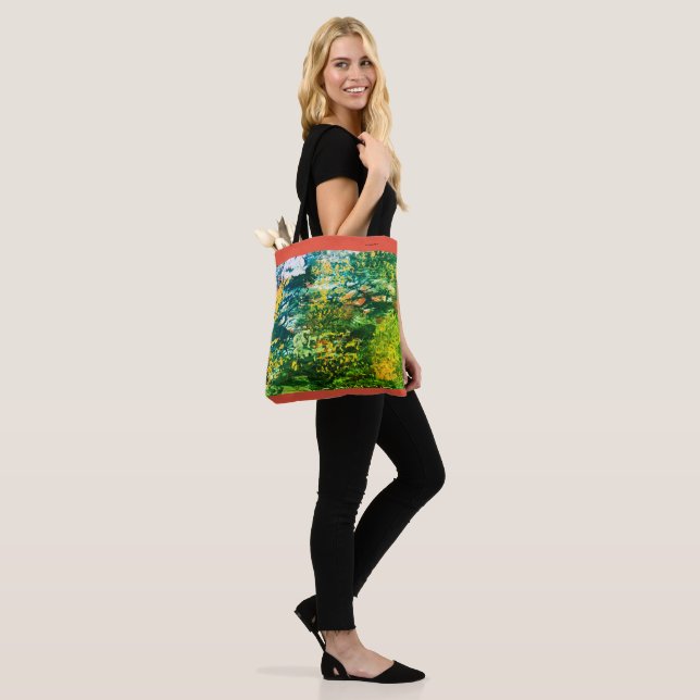 Bolso De Tela Tote de hombros "Green Meadow" (Puesto)