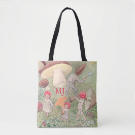 Bolso De Tela Tote de hongos Elsa Beskow Fairytale