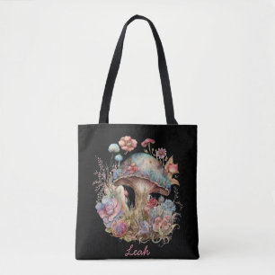 Bolso De Tela Tote de hongos florales