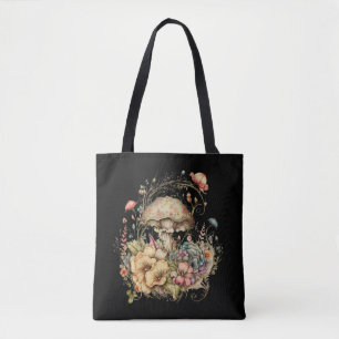 Bolso De Tela Tote de hongos florales