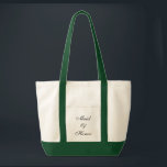 Bolso De Tela Tote de Honor<br><div class="desc">Bolsa de tote mostrada en verde natural/cazador con texto; Mujer de honor. Personalizar este artículo o compra tal cual.</div>