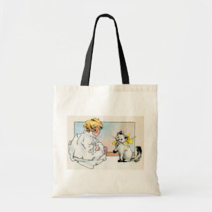 Bolso De Tela Tote de Ilustracion dulce vintage
