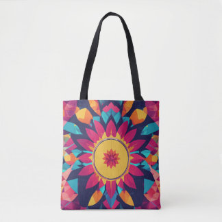 Bolso De Tela Tote de impresión completa, Tote de hombro