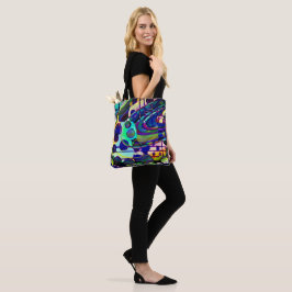 Bolso De Tela Tote de impresión completa, Tote de hombro