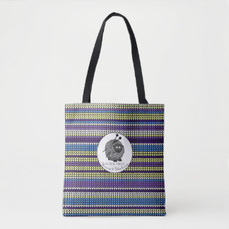 Bolso De Tela Tote de impresión de tejidos y yerros de oveja neg