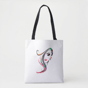 Bolso De Tela Tote de impresión general chica bonito, Tote de ho