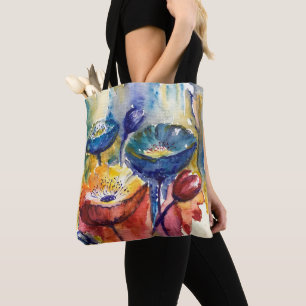 Bolso De Tela Tote de impresión general de jardín abstracto