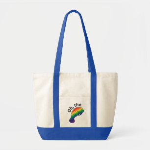 Bolso De Tela Tote de impulso de Hue Manatee