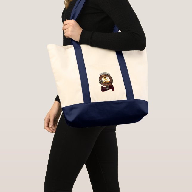Bolso De Tela Tote de impulso de la insignia de clan marrón/brou (Anverso (producto))