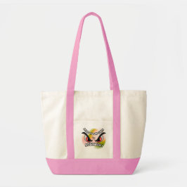Bolso De Tela Tote de impulso : Mind Your Own (rosa)