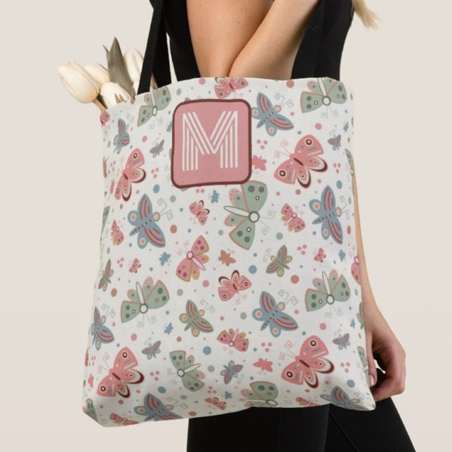 Bolso De Tela Tote de inespiritividad de monograma inicial de ma (Subido por el creador)