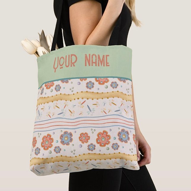 Bolso De Tela Tote de Inespiritualidad Cute Dragonfly Floral Whi (Subido por el creador)