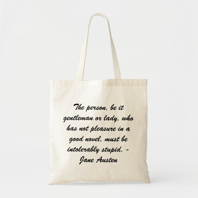 Bolso De Tela Tote de Jane Austen (Frente)