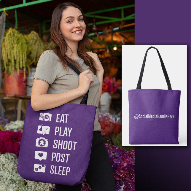 Bolso De Tela Tote de juego de medios sociales (Subido por el creador)