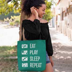 Bolso De Tela Tote de juegos de mesa de repetición de sueño de j