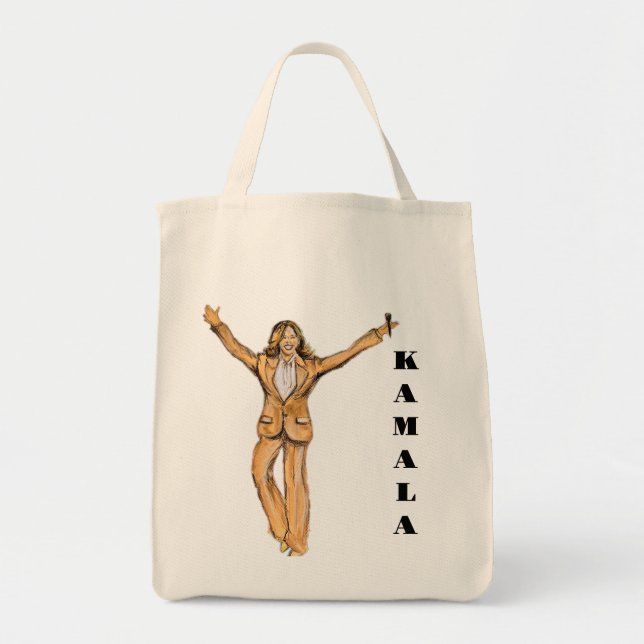 Bolso De Tela Tote de Kamala (Frente)