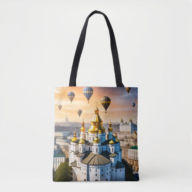 Bolso De Tela Tote de Kiev, Patrimonio Mundial de Ucrania (Anverso)
