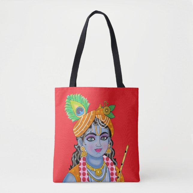 Bolso De Tela Tote de Krishna (Anverso)