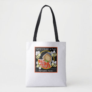 Bolso De Tela Tote de la abeja de la miel