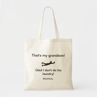 Bolso De Tela Tote de la abuela del béisbol