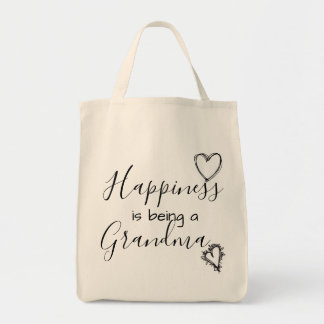 Bolso De Tela tote de la abuela - la felicidad es ser una abuela