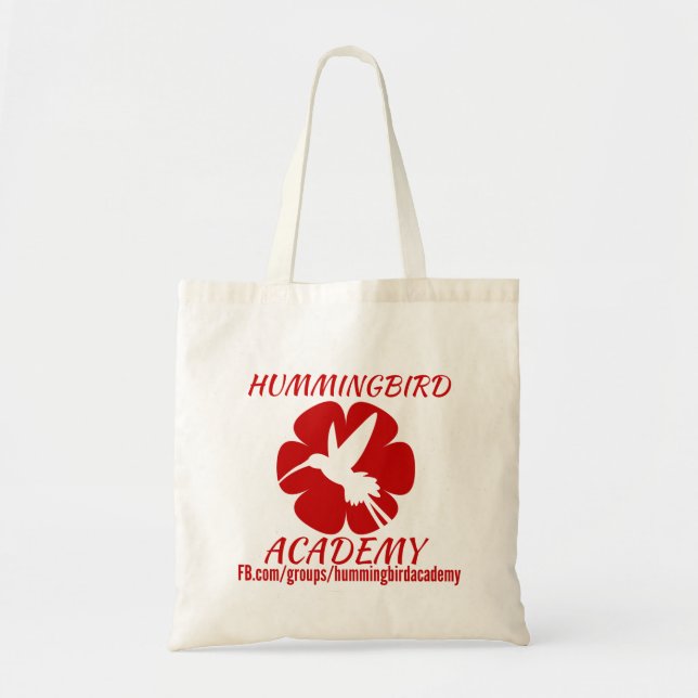 Bolso De Tela Tote de la academia del colibrí (Frente)