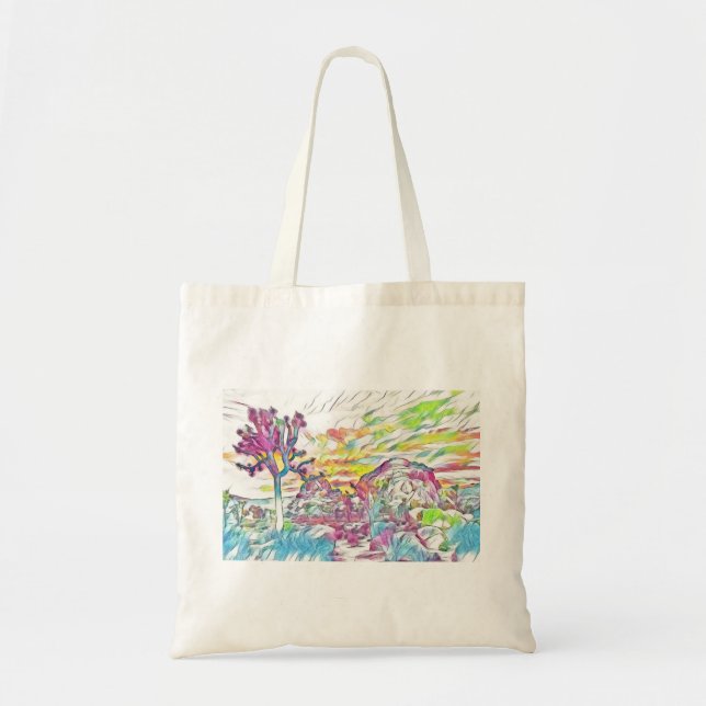 Bolso De Tela Tote de la acuarela de la yuca (Frente)