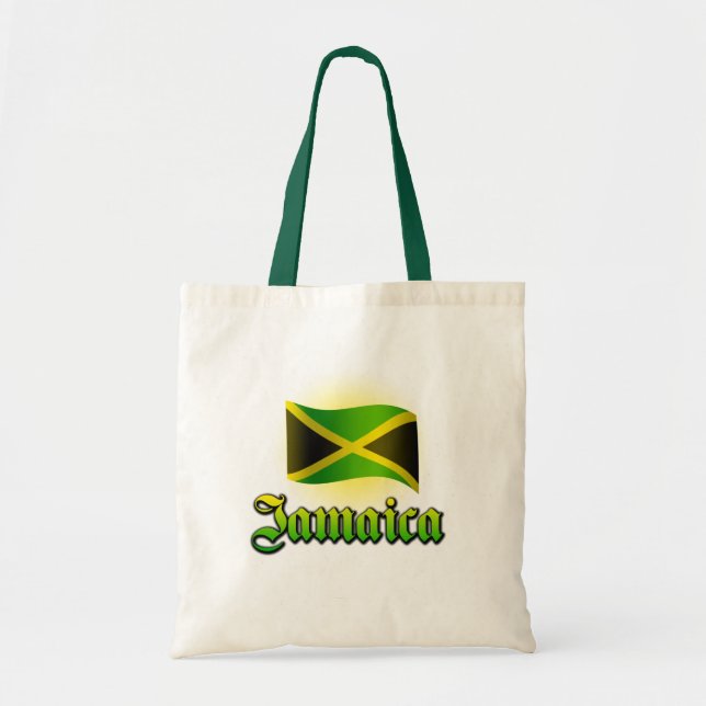 Bolso De Tela Tote de la bandera de Jamaica (Frente)