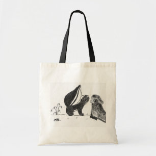 Bolso De Tela Tote de la bota de la mofeta <3s