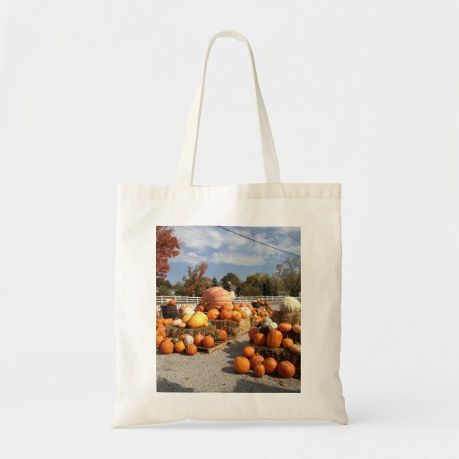 Bolso De Tela ¡Tote de la calabaza! (Frente)
