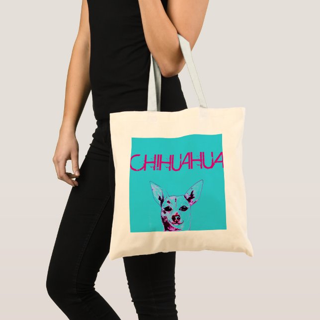Bolso De Tela Tote de la chihuahua (Anverso (producto))