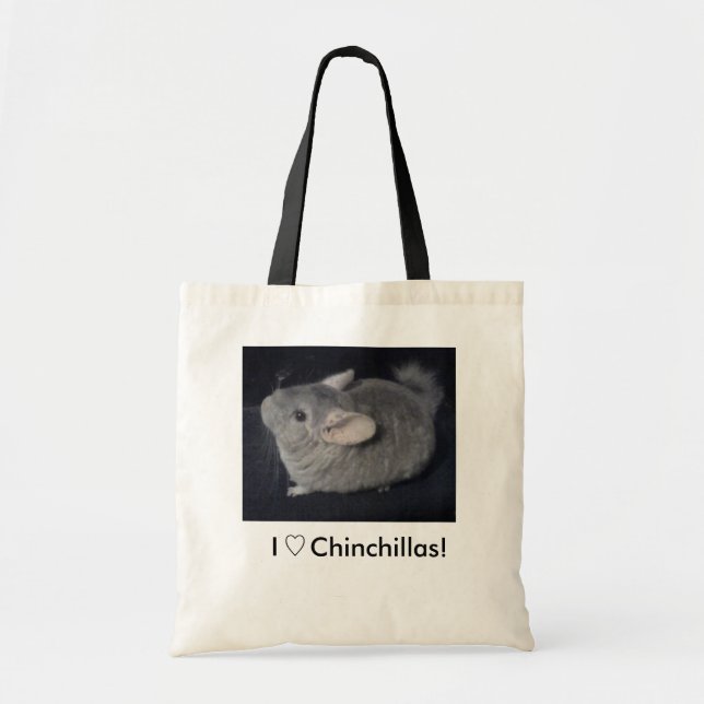 Bolso De Tela ¡Tote de la chinchilla! (Frente)