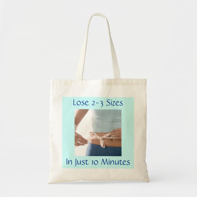 Bolso De Tela Tote de la cinta métrica (Frente)