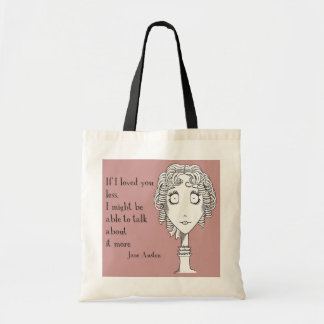 Bolso De Tela Tote de la cita de Jane
