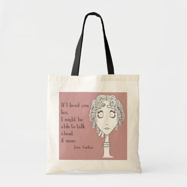 Bolso De Tela Tote de la cita de Jane (Frente)