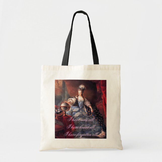 Bolso De Tela Tote de la cita de Marie Antonieta (Frente)
