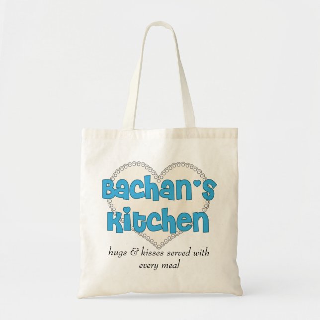 Bolso De Tela Tote de la cocina de Bachan (Frente)