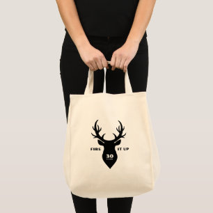 Bolso De Tela Tote de la compra (correas más cortas) Stag + Acús