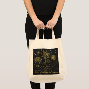 Bolso De Tela Tote de la compra de artículos para espuma de oro