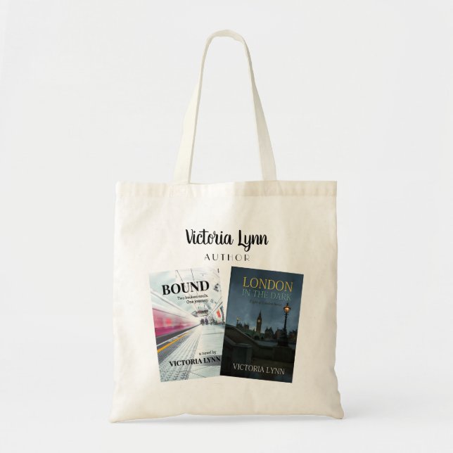Bolso De Tela Tote de la cubierta de libro de Victoria Lynn (Frente)
