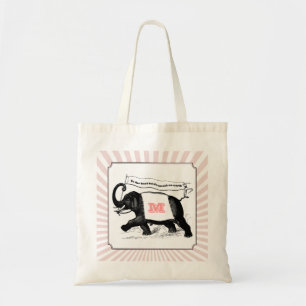 Bolso De Tela Tote de la dama de honor del rosa del circo de
