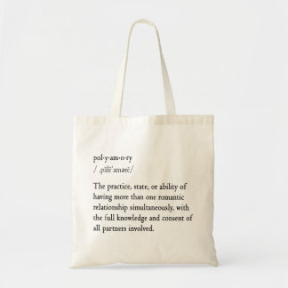 Bolso De Tela Tote de la definición de Polyamory