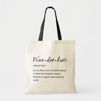 Bolso De Tela Tote de la definición del Wanderlust - negro