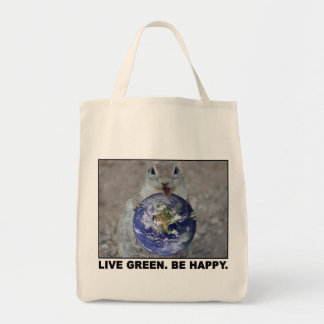 Bolso De Tela Tote de la Eco-Ardilla