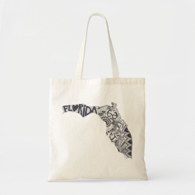 Bolso De Tela Tote de la Florida (tote perfecto de la playa de (Frente)