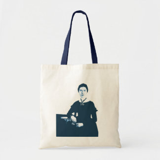 Bolso De Tela Tote de la foto de los azules marinos de Emily