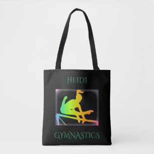 BOLSO DE TELA ¡TOTE DE LA GIMNASIA CON NOMBRE DE ENCARGO!